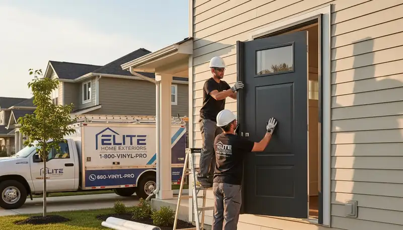 Professional door installation by vinyl-siding experts in Philadelphia, PA homes