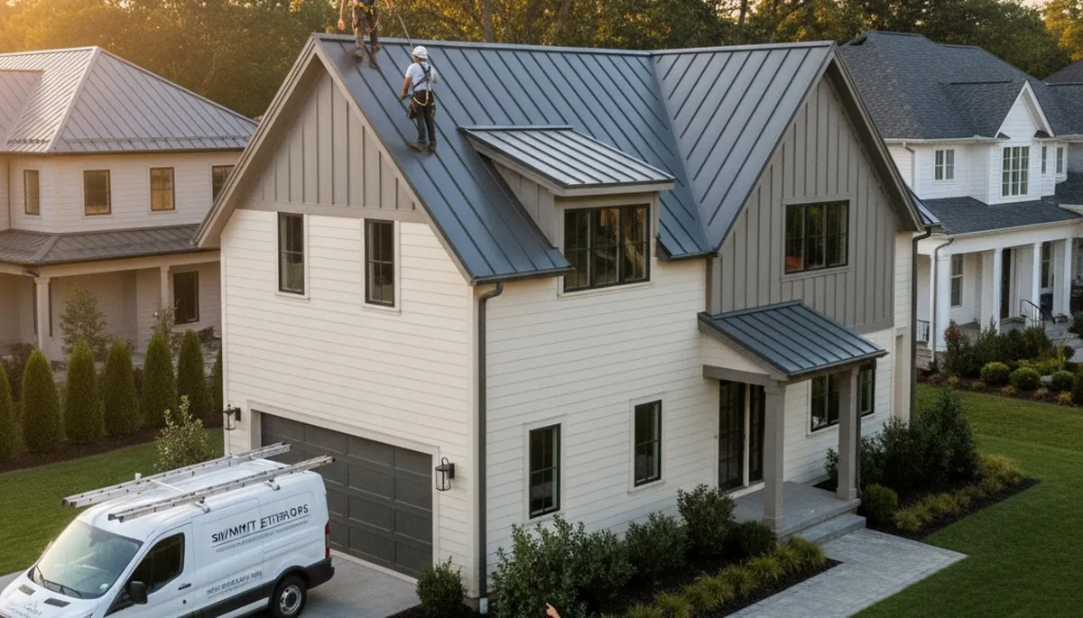 Metal roofing installation by Next Level Exteriors in Philadelphia, PA for durable home protection