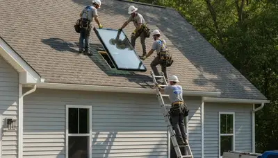 Professional skylight installation on vinyl siding home in Philadelphia, PA by Next Level Exteriors