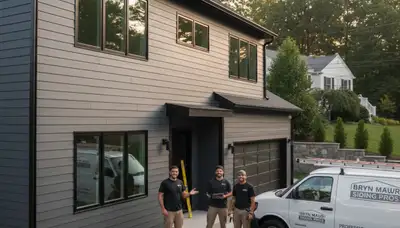 Professional vinyl siding installation on home exterior in Philadelphia, PA