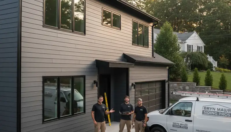 Professional vinyl siding installation on home exterior in Philadelphia, PA