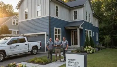 Professional vinyl siding installation on Philadelphia PA home exterior