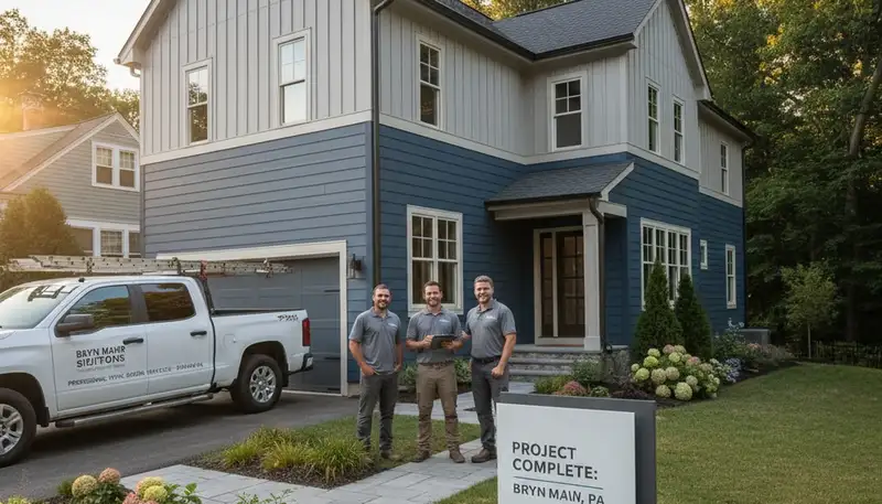 Professional vinyl siding installation on Philadelphia PA home exterior