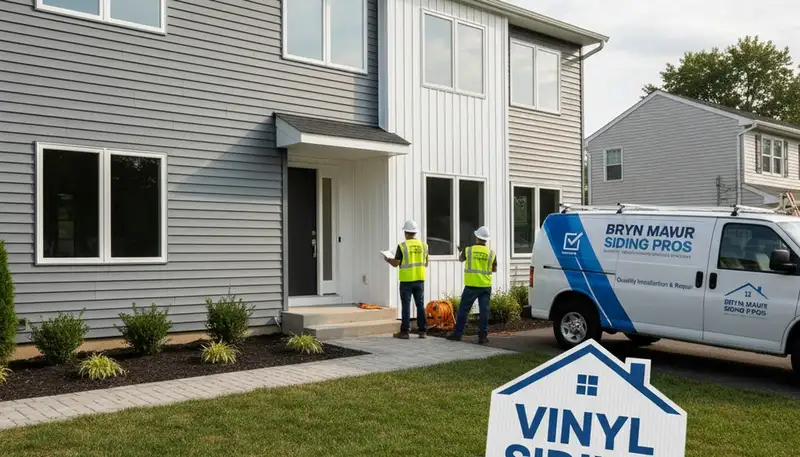 Professional vinyl siding installation on a home exterior in Philadelphia, PA