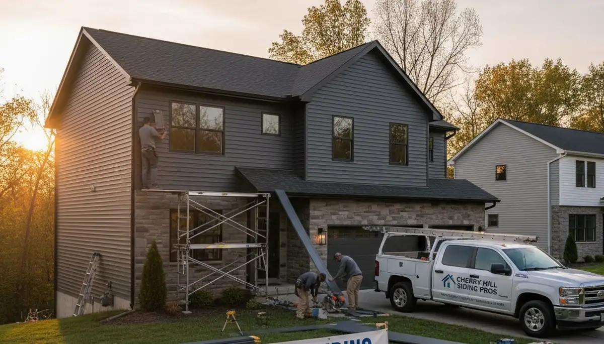 Professional vinyl siding installation on home exterior in Philadelphia, PA
