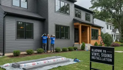 Professional vinyl siding installation on home exterior in Philadelphia, PA