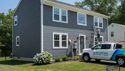 Professional vinyl siding installation in Philadelphia, PA home exterior by philadelphiapasiding.com