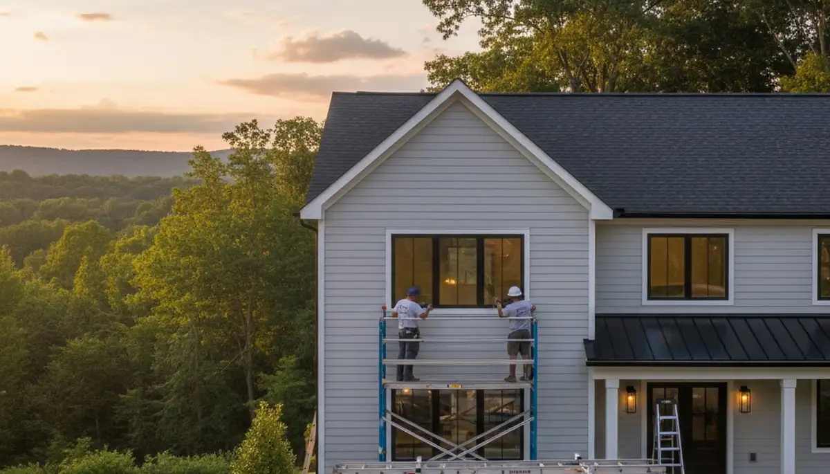 Professional vinyl siding installation on home exterior in Philadelphia, PA
