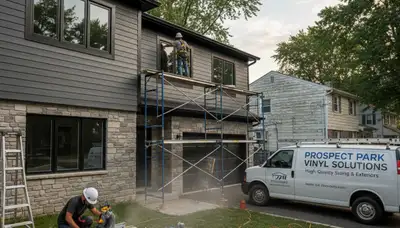 Professional vinyl siding installation on home exterior in Philadelphia, PA