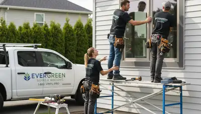 Vinyl siding and window installation in Philadelphia, PA by Next Level Exteriors professionals