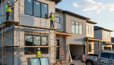 Vinyl siding and window installation by Next Level Exteriors in Philadelphia, PA homes